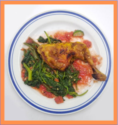 Healthy Diet plate. Everything on this plate is healthy.