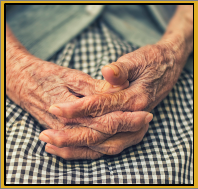 Glycation in skin showing wrinkling and age spots.