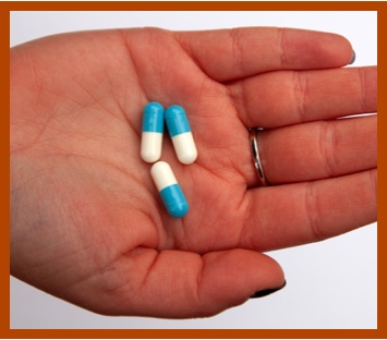 Handful of Taurine capsules.